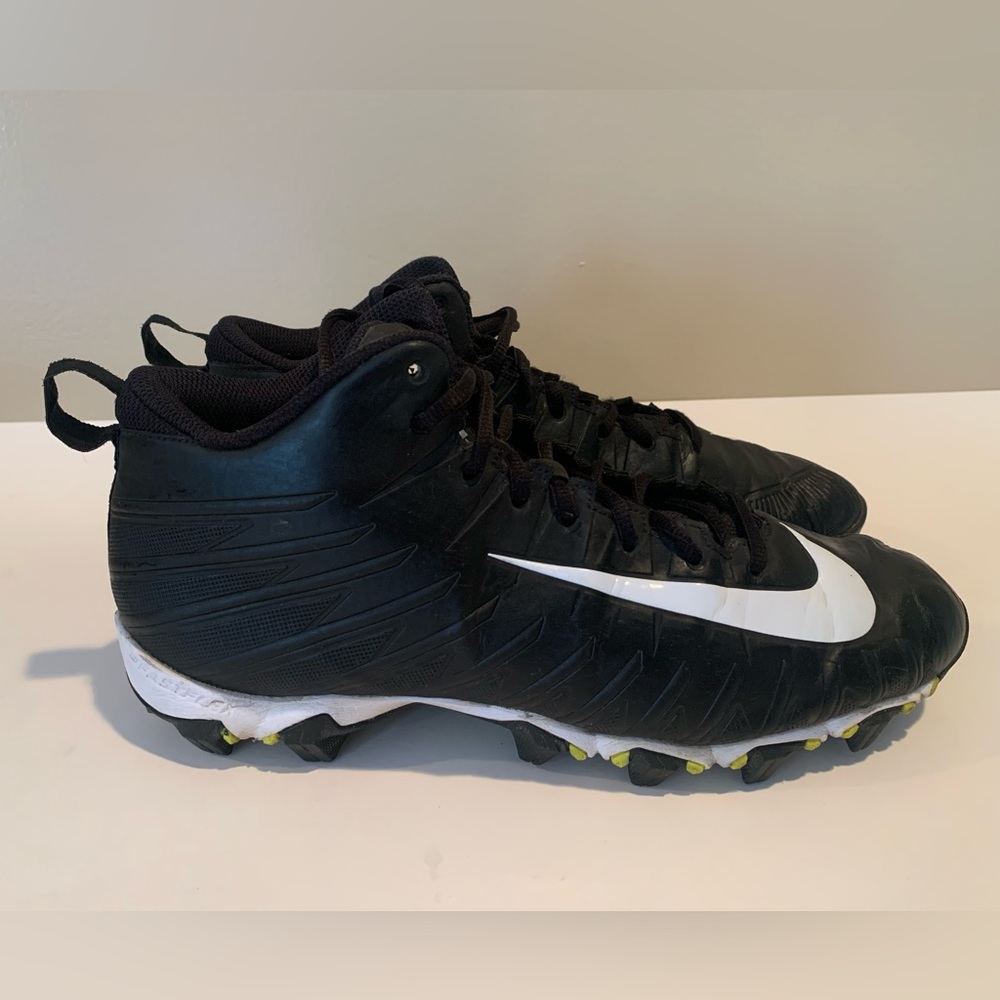 Nike Alpha Menace Shark Fast‎ Flex Black Cleats 899372-011 Size US 9
